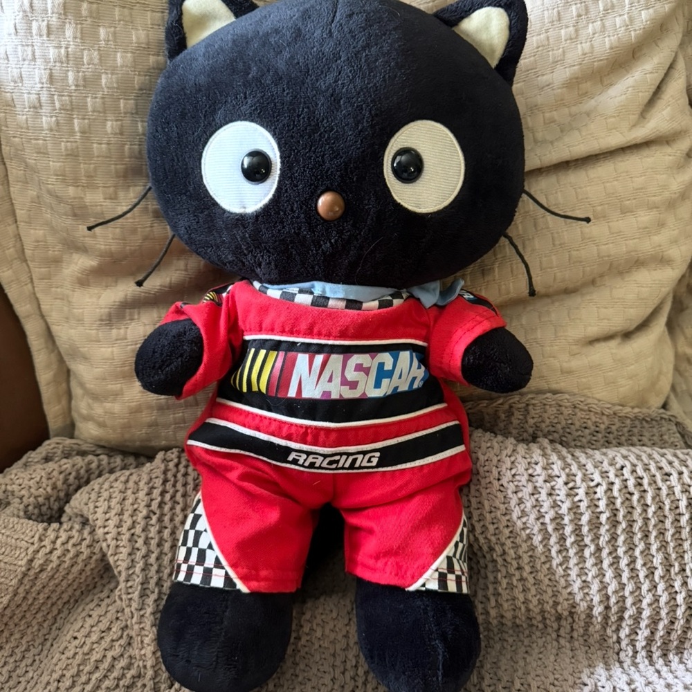 Chococat Build a bear comes with nascar outfit